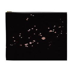 Abstract Rose Gold Glitter Background Cosmetic Bag (xl) by artworkshop