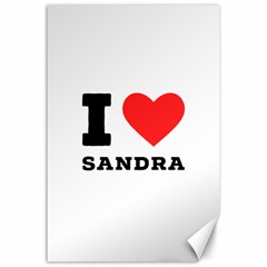I Love Sandra Canvas 24  X 36  by ilovewhateva