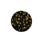 Bloomed Yellow Petaled Flower Plants Golf Ball Marker (4 pack) Front