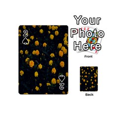 Bloomed Yellow Petaled Flower Plants Playing Cards 54 Designs (mini) by artworkshop