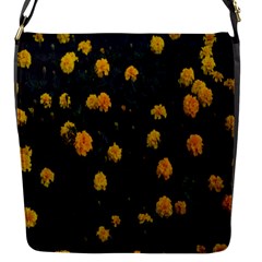 Bloomed Yellow Petaled Flower Plants Flap Closure Messenger Bag (s) by artworkshop