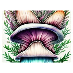 Witchy Forresty Goblincore Fairytale Mushroom Premium Plush Fleece Blanket (extra Small) by GardenOfOphir