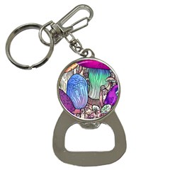 Forest Mushroom Bottle Opener Key Chain by GardenOfOphir