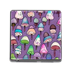 Foraging For Mushrooms Memory Card Reader (square 5 Slot) by GardenOfOphir