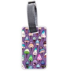 Foraging For Mushrooms Luggage Tag (one Side) by GardenOfOphir