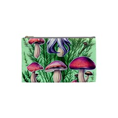 Natural Mushrooms Cosmetic Bag (small) by GardenOfOphir