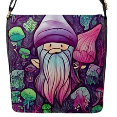 Fairy Mushrooms Flap Closure Messenger Bag (s) by GardenOfOphir