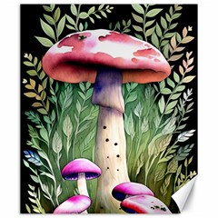 Mushroom Foraging In The Woods Canvas 20  X 24  by GardenOfOphir