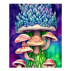 Fairy Mushroom In The Forest Shower Curtain 60  X 72  (medium)  by GardenOfOphir