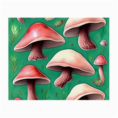 Forest Mushrooms Small Glasses Cloth by GardenOfOphir