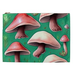 Forest Mushrooms Cosmetic Bag (xxl) by GardenOfOphir