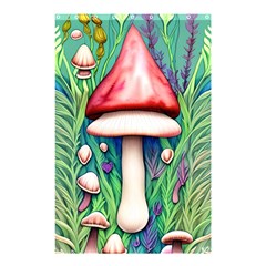 Vintage Forest Mushrooms Shower Curtain 48  X 72  (small)  by GardenOfOphir