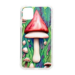 Vintage Forest Mushrooms Iphone 11 Tpu Uv Print Case by GardenOfOphir