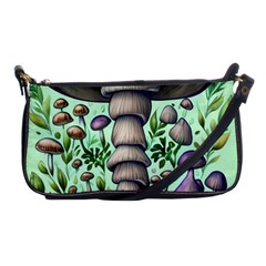 Forest Mushrooms Shoulder Clutch Bag by GardenOfOphir