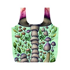 Forest Mushrooms Full Print Recycle Bag (M)