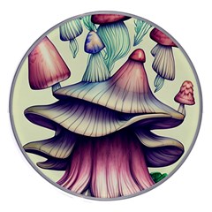 Antique Forest Mushrooms Wireless Fast Charger(white) by GardenOfOphir