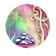 Tiny Forest Mushroom Fairy Mini Round Pill Box