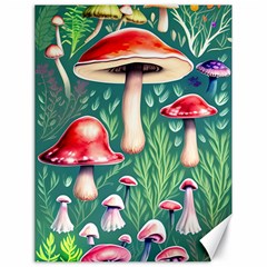 Forest Mushroom Fairy Garden Canvas 18  X 24  by GardenOfOphir