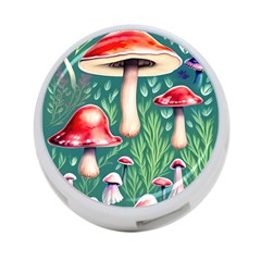 Forest Mushroom Fairy Garden 4-port Usb Hub (one Side) by GardenOfOphir