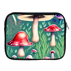 Forest Mushroom Fairy Garden Apple Ipad 2/3/4 Zipper Cases by GardenOfOphir