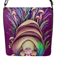 Forest Mushroom Fairy House Flap Closure Messenger Bag (s) by GardenOfOphir