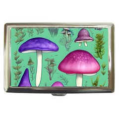 Foraging In The Mushroom Forest Cigarette Money Case by GardenOfOphir