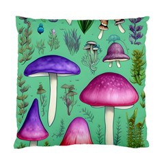 Foraging In The Mushroom Forest Standard Cushion Case (two Sides) by GardenOfOphir