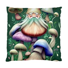 Natural Mushroom Fairy Garden Standard Cushion Case (one Side) by GardenOfOphir