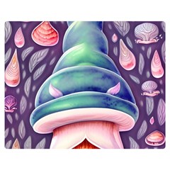 Mushroom Core Premium Plush Fleece Blanket (medium) by GardenOfOphir