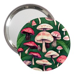 Foraging In The Mushroom Zone 3  Handbag Mirrors by GardenOfOphir