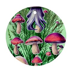 Mushroom Ornament (round) by GardenOfOphir
