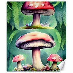 Vintage Mushroom Canvas 20  X 24  by GardenOfOphir