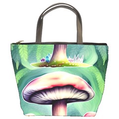Vintage Mushroom Bucket Bag by GardenOfOphir