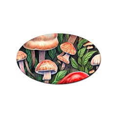 Rustic Mushroom Sticker Oval (10 Pack) by GardenOfOphir