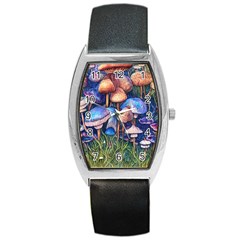 Retro Mushroom Barrel Style Metal Watch by GardenOfOphir