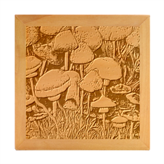 Retro Mushroom Wood Photo Frame Cube by GardenOfOphir
