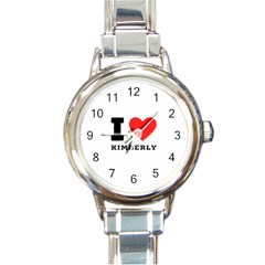 I love kimberly Round Italian Charm Watch