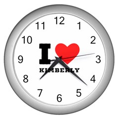 I love kimberly Wall Clock (Silver)