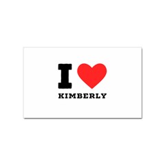 I love kimberly Sticker Rectangular (10 pack)