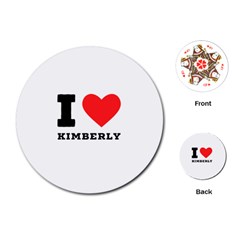 I love kimberly Playing Cards Single Design (Round)