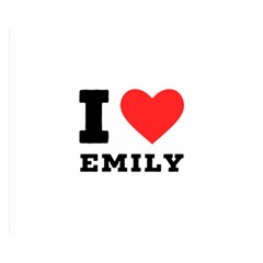 I Love Emily Premium Plush Fleece Blanket (small) by ilovewhateva