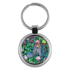 Mushroom Design Fairycore Forest Key Chain (round) by GardenOfOphir