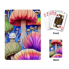 Vintage Mushroom Design Flowery Nature Playing Cards Single Design (rectangle) by GardenOfOphir