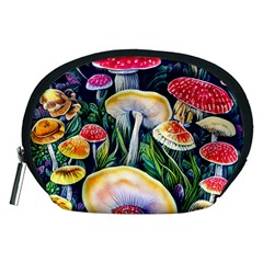 Woodsy Mushroom Design Foresty Accessory Pouch (medium) by GardenOfOphir