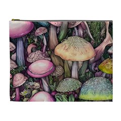 Mushroom Magic Cosmetic Bag (xl) by GardenOfOphir