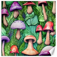 Tiny Toadstools Canvas 16  X 16  by GardenOfOphir