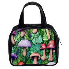Tiny Toadstools Classic Handbag (two Sides) by GardenOfOphir