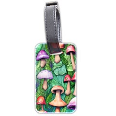 Tiny Toadstools Luggage Tag (two Sides) by GardenOfOphir