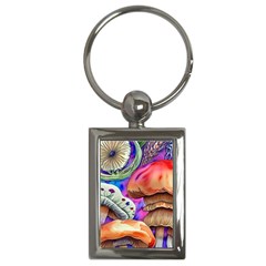 Goblin Mushrooms Key Chain (rectangle) by GardenOfOphir