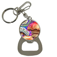 Goblin Mushrooms Bottle Opener Key Chain by GardenOfOphir